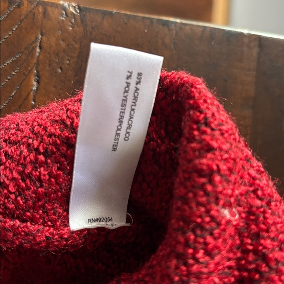 Carolyn Taylor Women's Red Cowl Neck Sweater - Picture 14 of 14